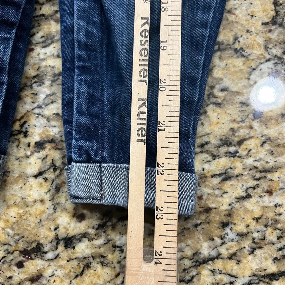 Old Navy Kids Dark Wash Denim Overalls 18-24 Months Snap Leg Adjustable Straps